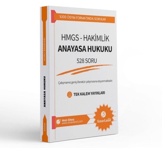TEK KALEM YAYINLARI 2026 HMGS Hakimlik Anayasa Hukuku Soru Bankası