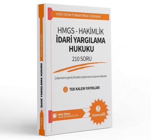 TEK KALEM YAYINLARI 2026 İdari Yargılama Hukuku Hakimlik Ve Hmgs Soru Bankası