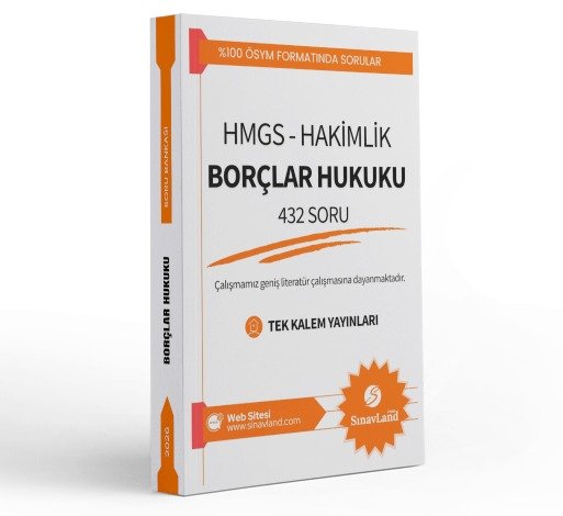 Borçlar Hukuku Soru Bankası 2026 HAKİMLİK - (Adli - İdari - Avukatlıktan Geçiş) - HMGS  - KPSS A  - SAYIŞTAY - İYÖS